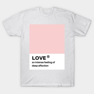 love pantone swatch T-Shirt